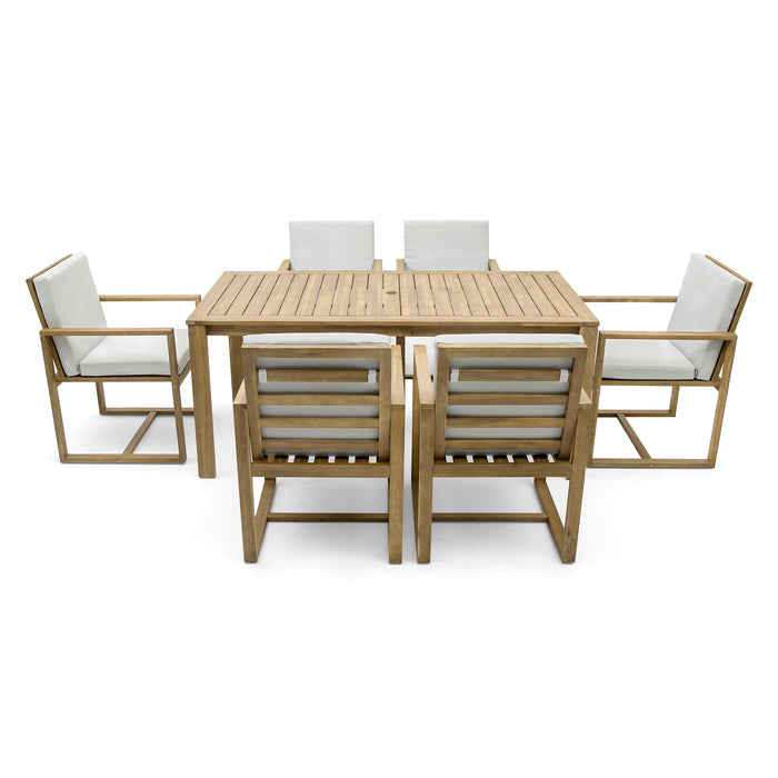 Patio Dining Set Outdoor Dining Table And Chair Set With And Removable Cushions For Patio