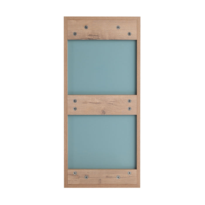Wall Mounted Storage Cabinet With 4 Diy Accessories - Imitative Oak