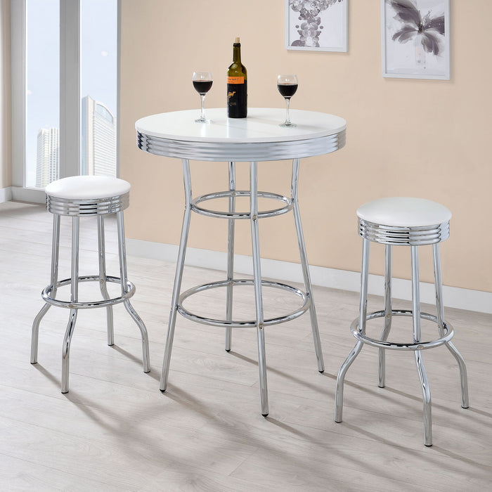 Werner - Round Bar Table - White