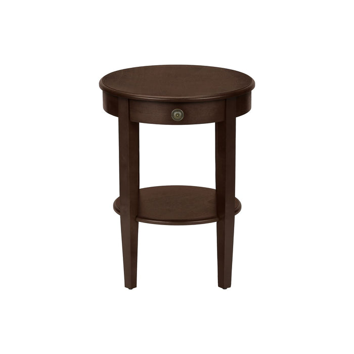Accent Table, 2 Tier, Transitional - Espresso