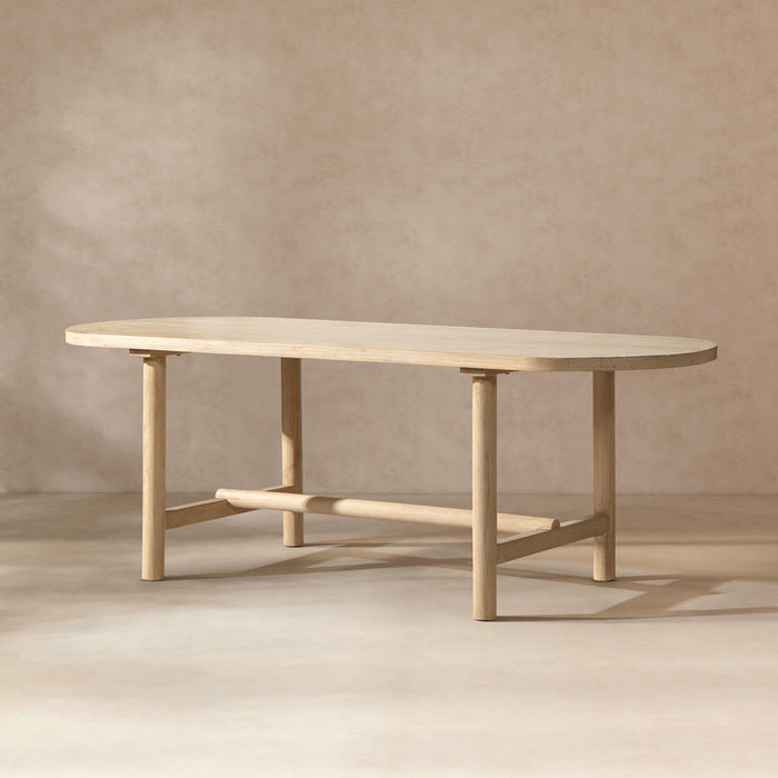 Milo - 8 Seat Oval Dining Table - Natural