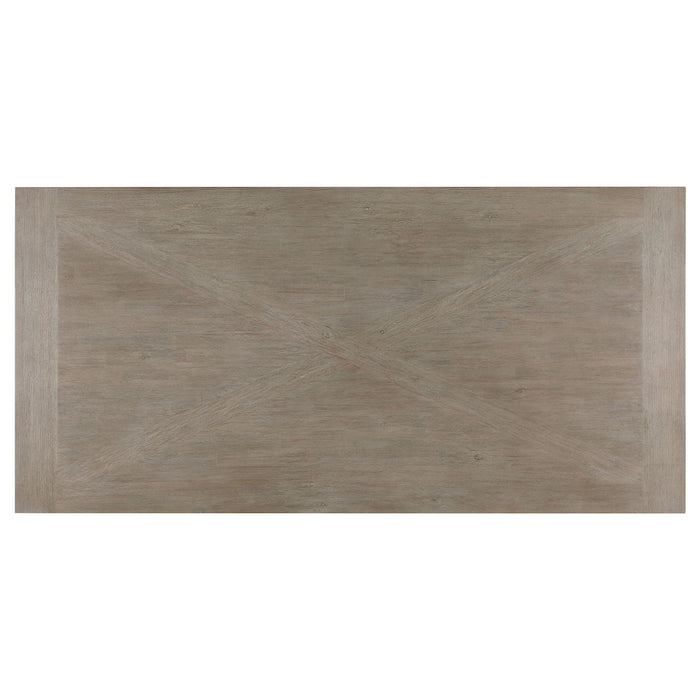 Ruston - Rectangular Dining Table With Trestle Design - Gray
