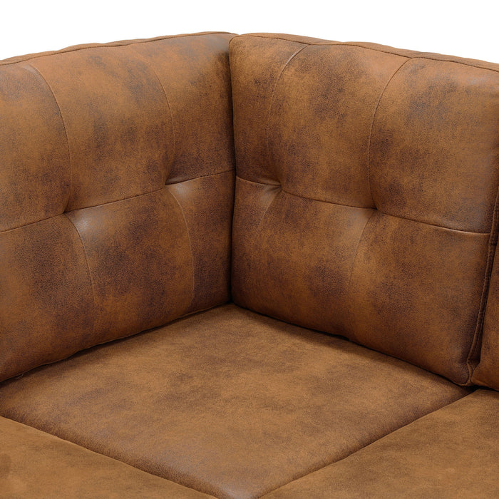 Convertible Sectional Sofa Bed With Pull Out Sleeper And Storage