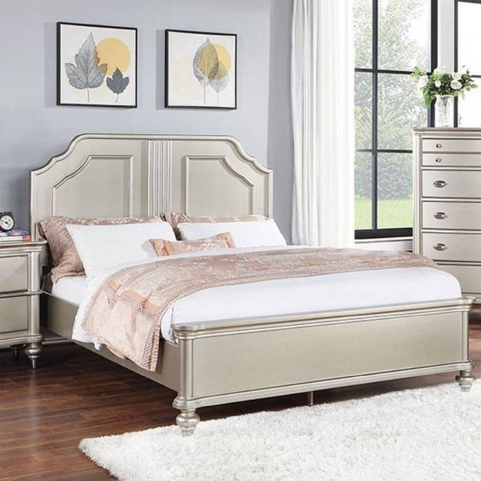 Traditional Design Panel Bed