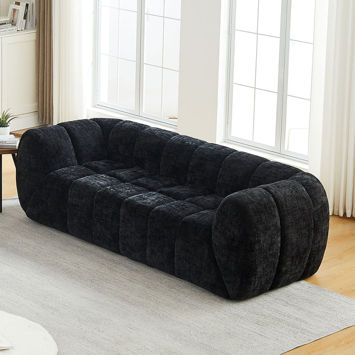 Modern Sofa With Piano Key Backrest