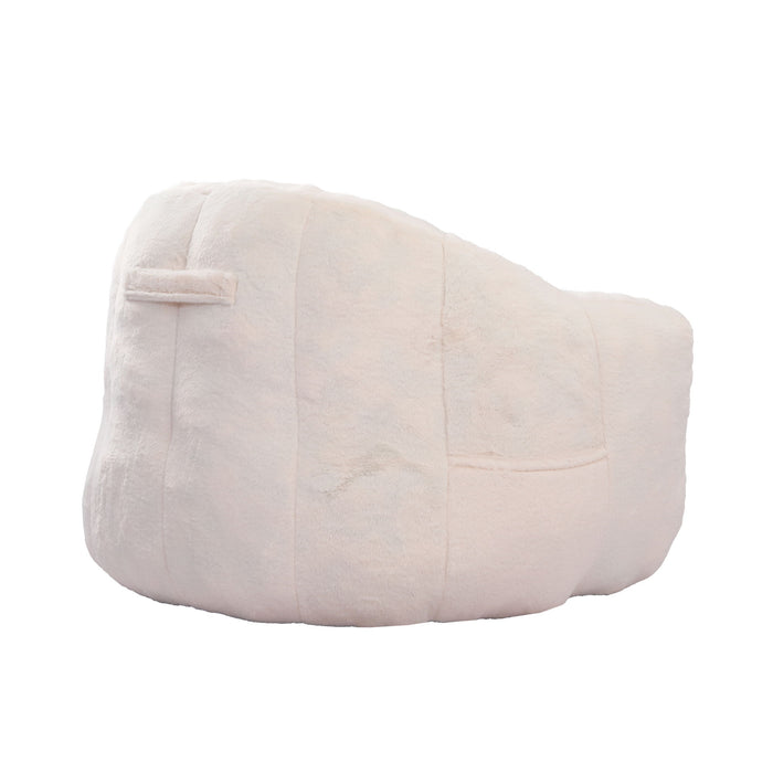 Beanbag Chair, Beanbag Sofa Chair With Armrests Stuffed High Density Foam