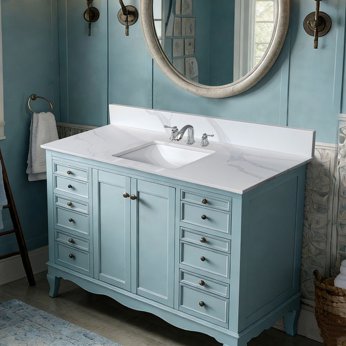 Bathroom Vanity Top With Undermount Sink, 3 Pre Drilled Holes