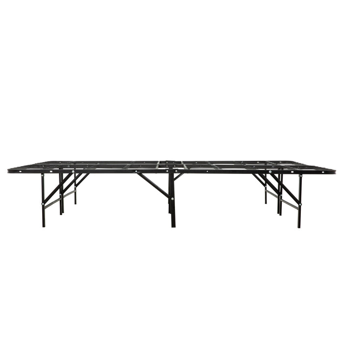California King Size Bed Base, Mattress Foundation Bed Frame, Bedroom Furniture - Black