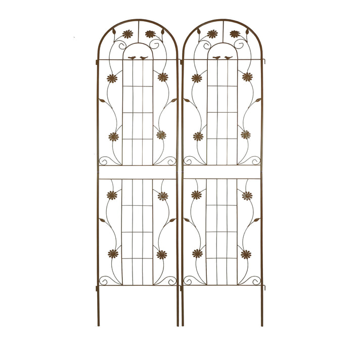 Metal Garden Trellis Rustproof Trellis For Climbing Plant Outdoor Flower Support