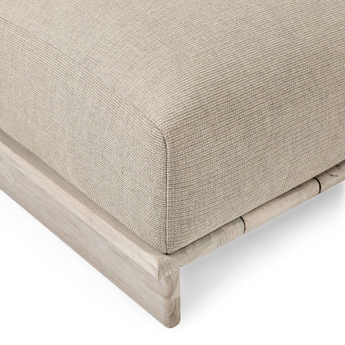 Livia - Teak 3 Piece Outdoor Sectional - Taupe