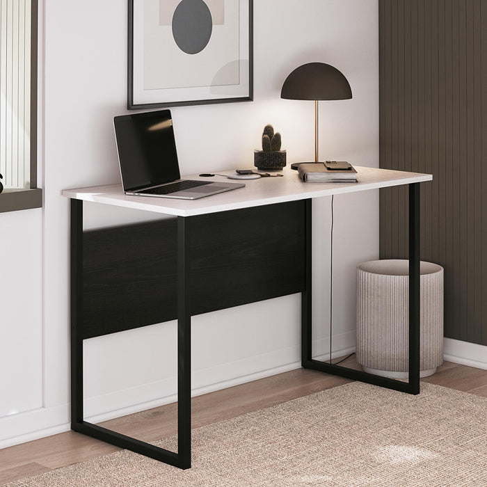 Sorina - Writing Desk - White / Light Oak