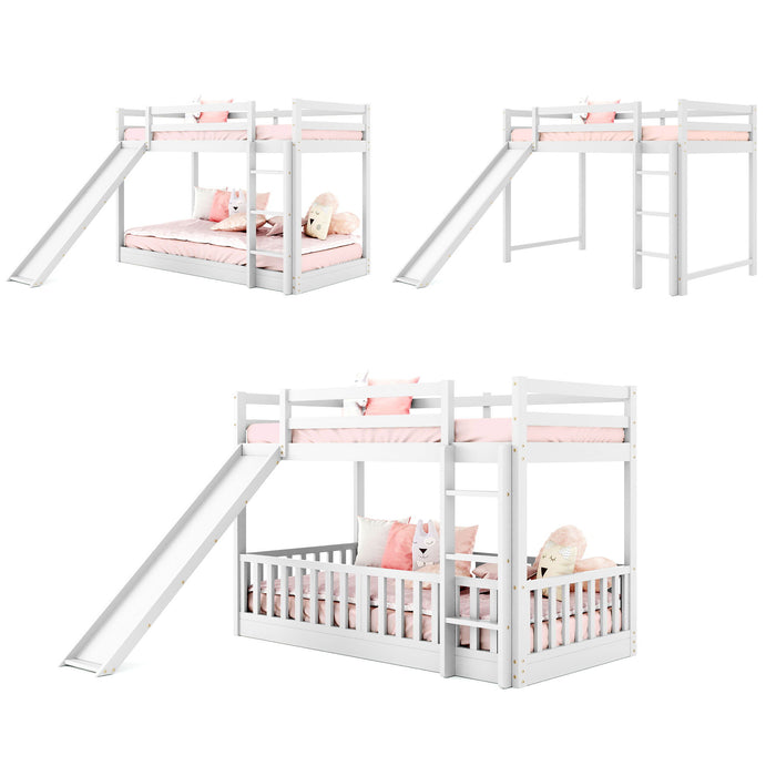 Functional Bunk Bed & Convertible Ladder And Slide