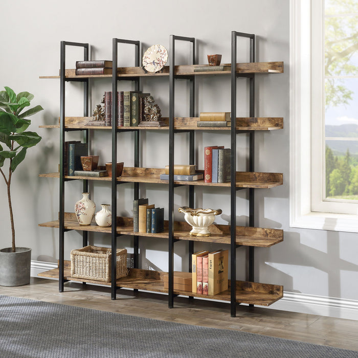 Vintage Industrial 5 Tier Bookcase