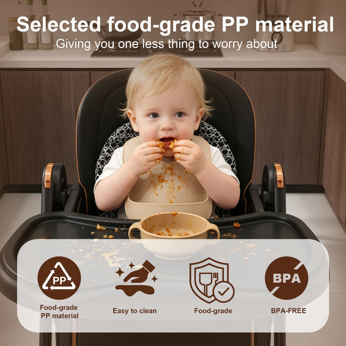 Convertible Baby High Chair To Rocker With 5 Point Harness