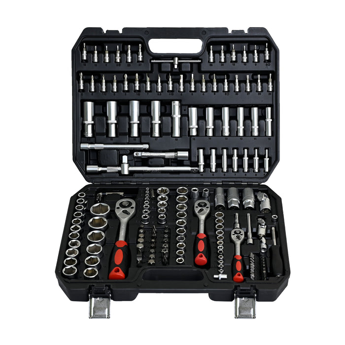 Tool Set Socket And Ratchet Wrench Toolbo 71 Pieces Toolbox Universal Home Car Repair Tool Set For Men Homeowners Diy Enthusiasts And Mechanics - Black