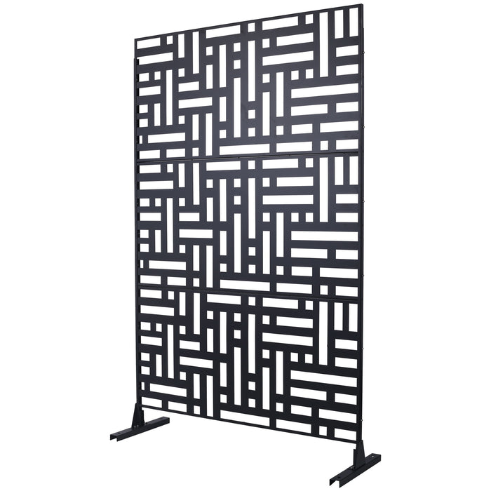 Decorative Freestanding Metal Privacy Screen For Indoor & Outdoor Use