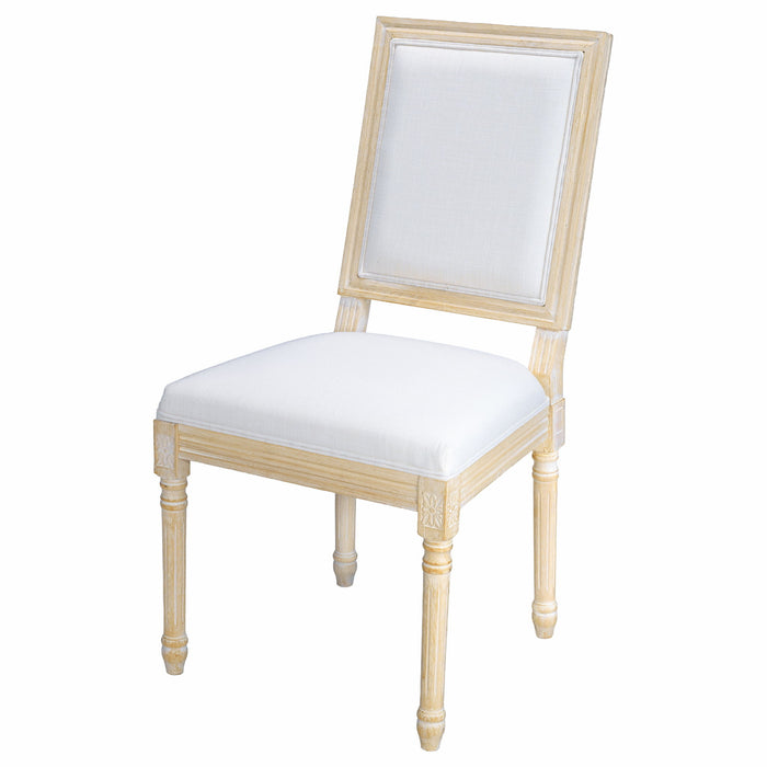 Dining Chairs With Upholstered Square Back (Set of 2)