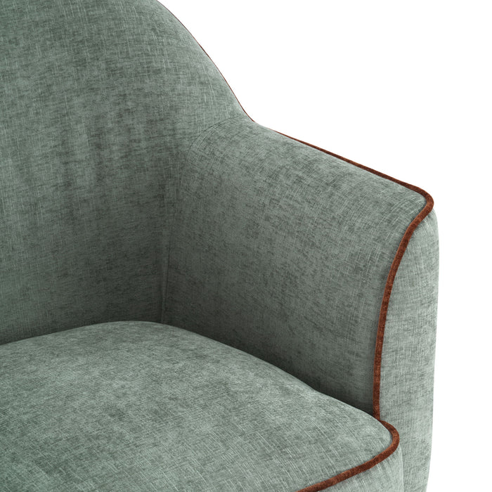 360° Swivel Accent Chair With Flared Arms