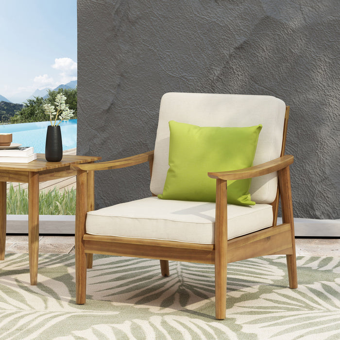 Emmry - Outdoor Acacia Wood Club Chair