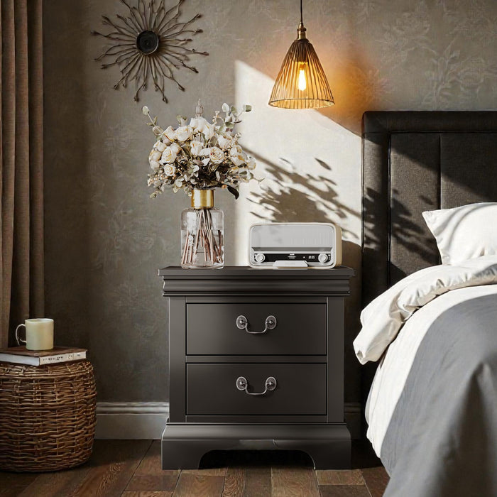 Nightstand With 2 Drawers