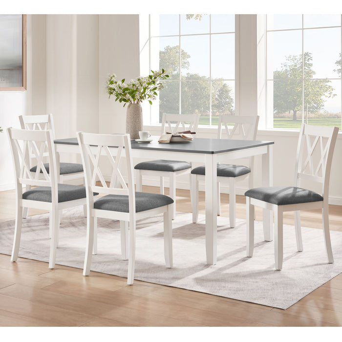 Modern Dining Set With Upholstered Chairs