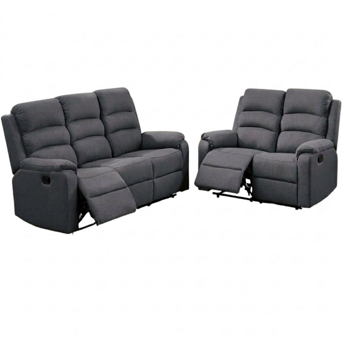 Modern Living Room Set With Manual Recliner