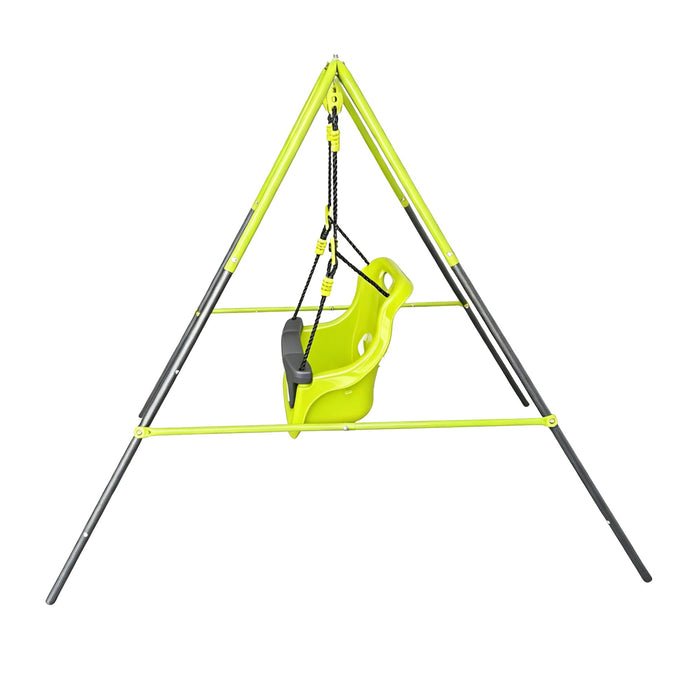 Xns001 - Baby Swing With Safety Seat Indoor / Outdoor - Black / Green