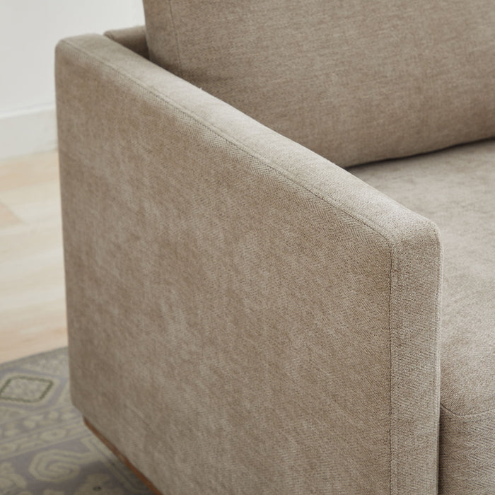 Square Upholstered Swivel Accent Chair