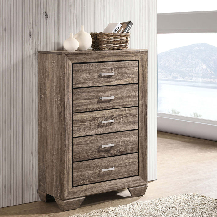 Harrison - 5 Drawer Bedroom Chest - Taupe