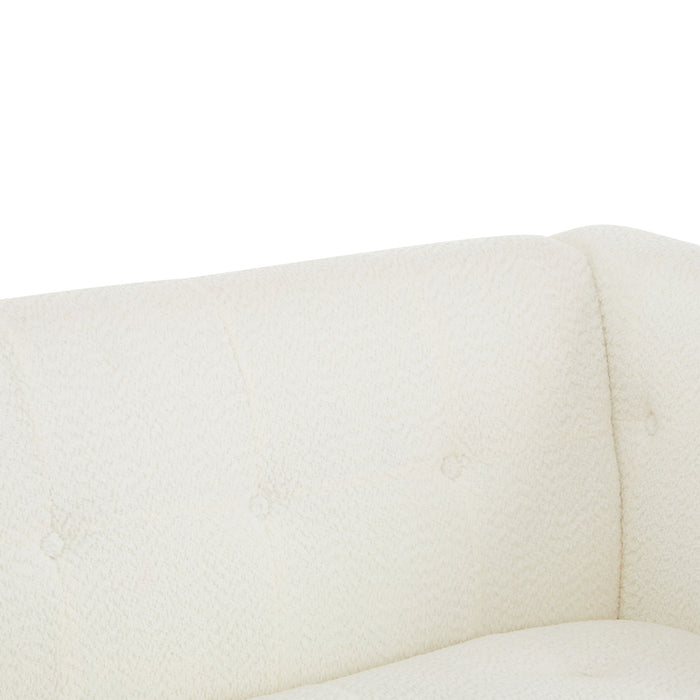 Contemporary 3 Seater Sofa With Tufted Design