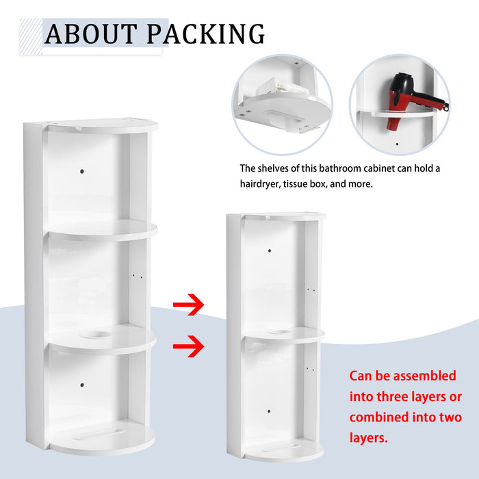 Modern Chestnut Wall Mounted Bathroom Vanity With Left Resin Sink And Storage Rack - Black Chestnut