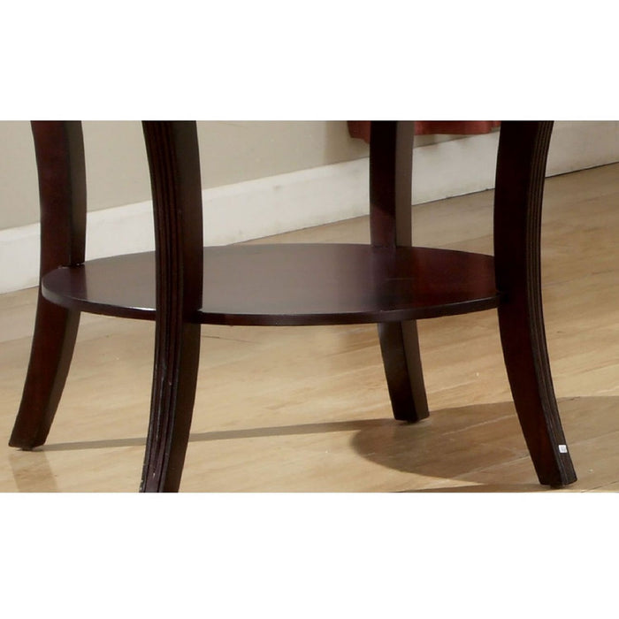 Contemporary Table With Open Lower Shelf