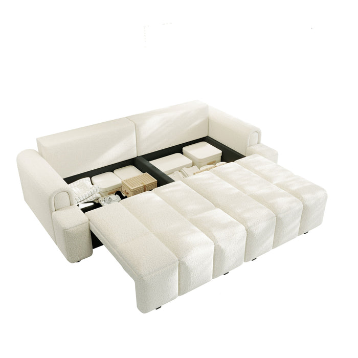 4 Seater Modern Couch With Seats Storage