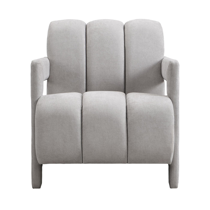 Modern Minimalist Leisure Armchair With L Shaped Armrests