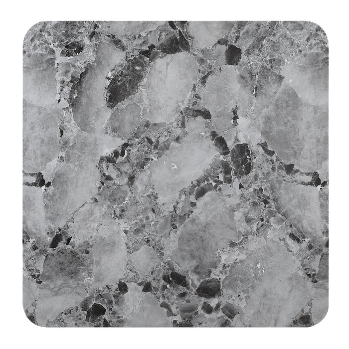 Square Frame Dining Table - Gray