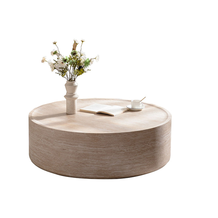 Round Coffee Table For Living Room - Amber