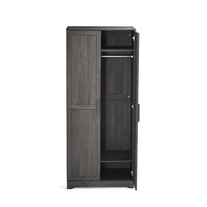 Danbury - Wood Wardrobe - Gray