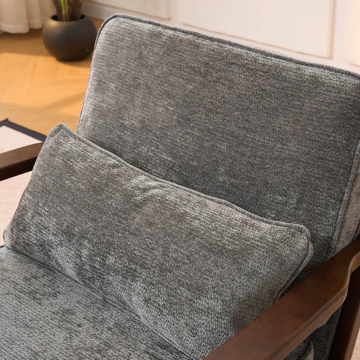 Living Room Chair With Lumbar Pillow