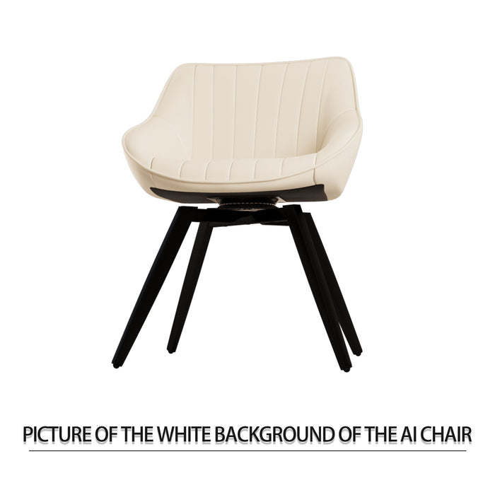 Round Dining Table Set With Tulip Design And 2 Chairs