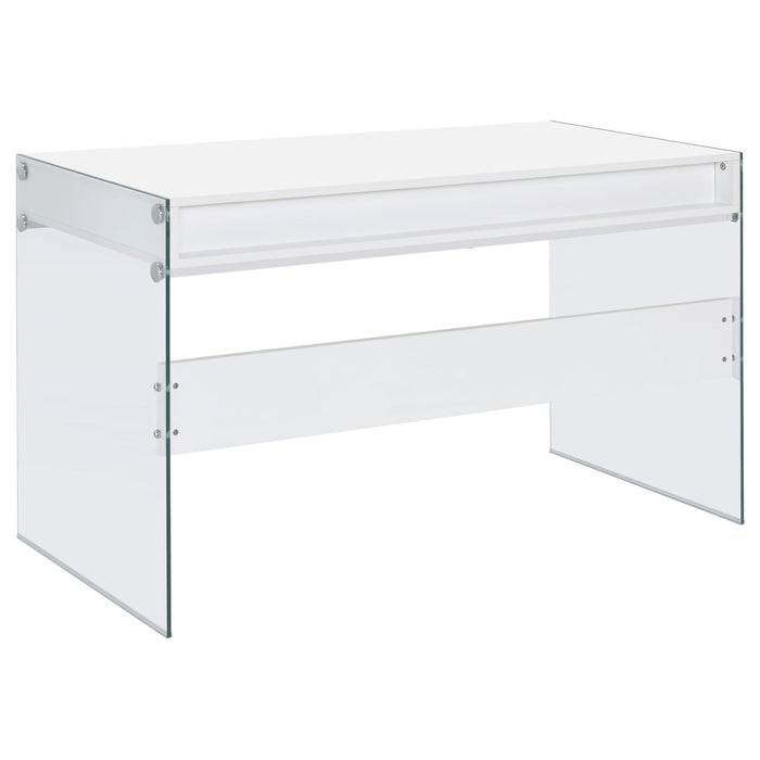 Barretta - 2 Drawer Writing Desk - Gloss White