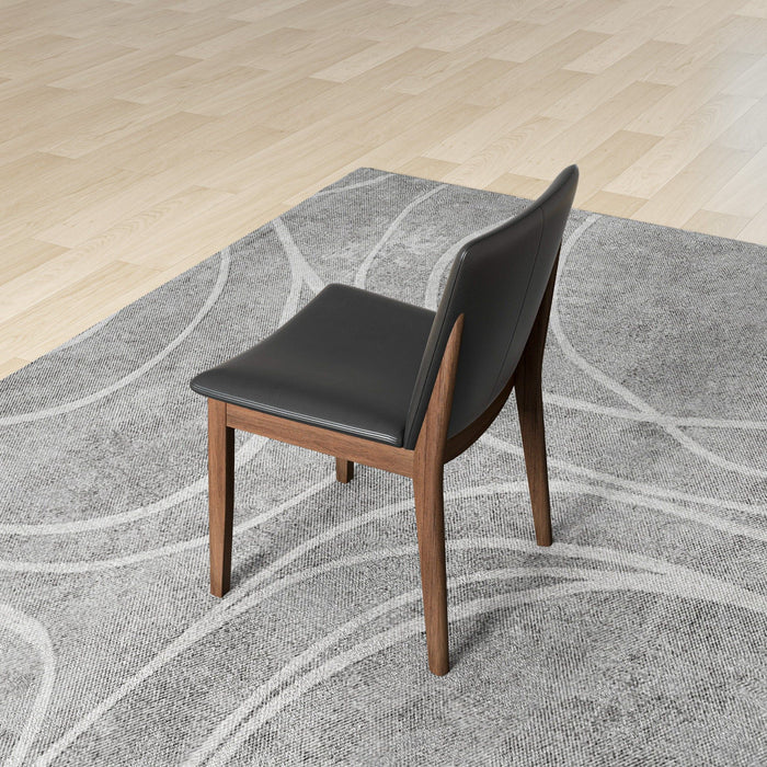 Laura - Mid-Century Modern Solid Wood Dining Chair (Set of 2)