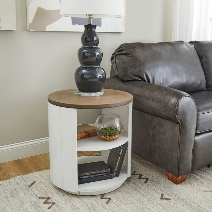 Melody - Round End Table - White