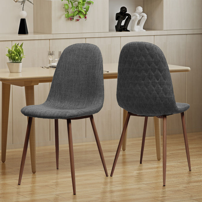 Elegant Dining Chair Set With Fabric