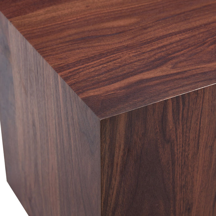 Luxurious Wood Grain Coffee Table Elegant Design For Living Room - Walnut