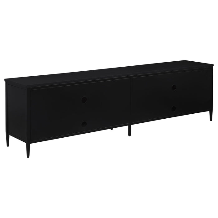 Kenneth - 4 Door TV Stand - Black