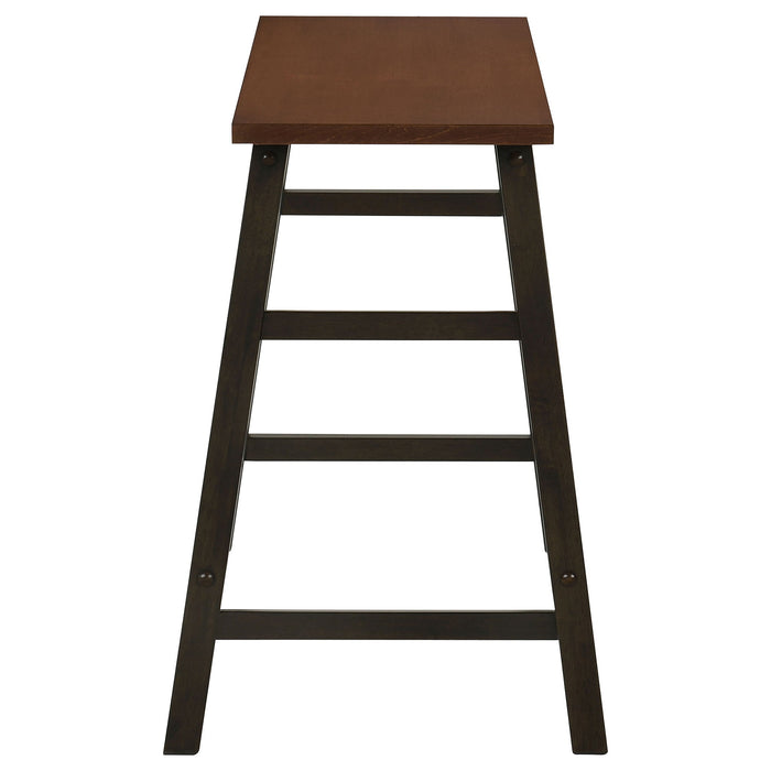 Robbie - 4 Piece Counter Height Dining Set - Dark Brown