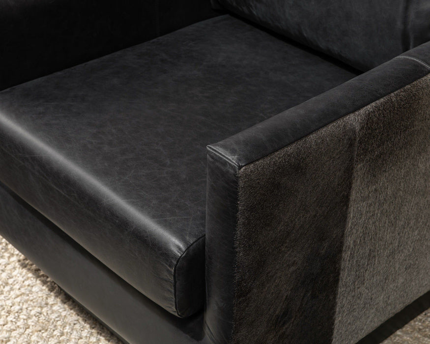 Lathe - Leather/Hide Accent Chair