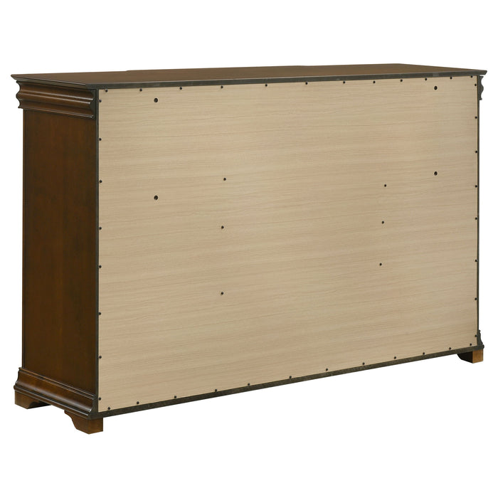 Leonide - 9 Drawer Dresser - Cherry