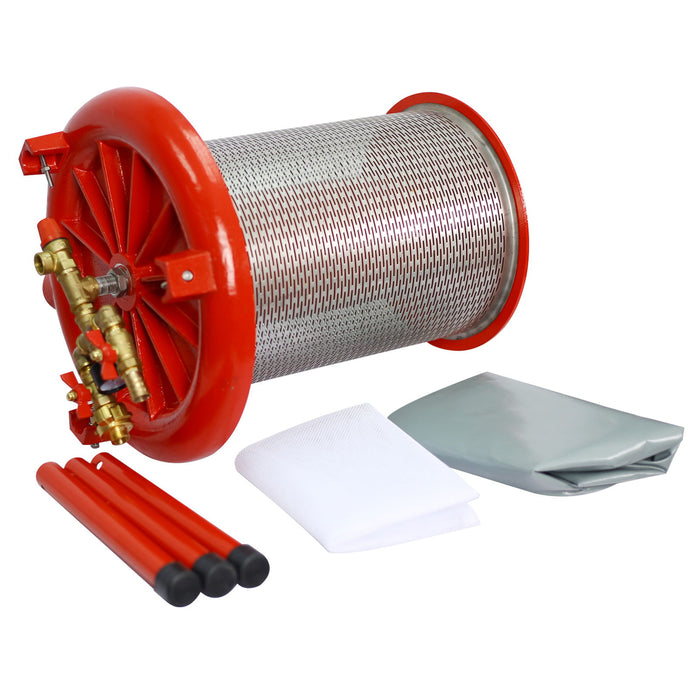 Hydraulic Fruit Wine Apple Press 5.3 Gallon / 20L For Wine Cider Making - Red