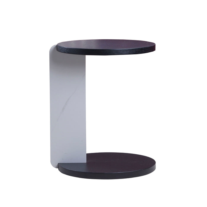 Round Coffee & End Table Set - Black
